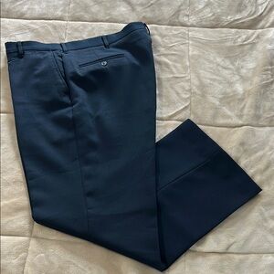 Men's Easy Care Navy Blue Dress Pant